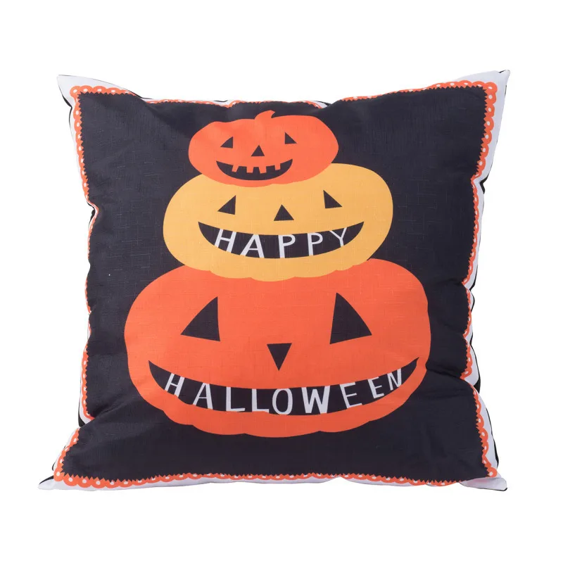

Plush Black Orange Halloween Pumpkin Pillow 20 20 Inch Seasonal Decor Ideal Home Cushion Sofa Living Room