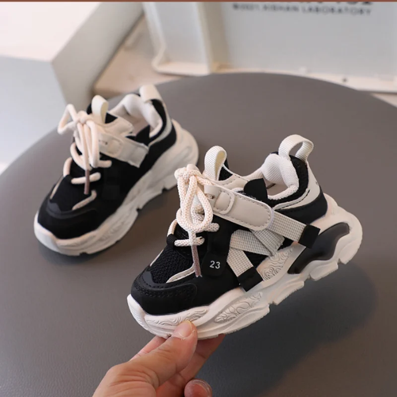 

Children's sports shoes 2025 Spring Autumn season new items girls dad shoes babies soft soled boys casual breathable mesh shoes
