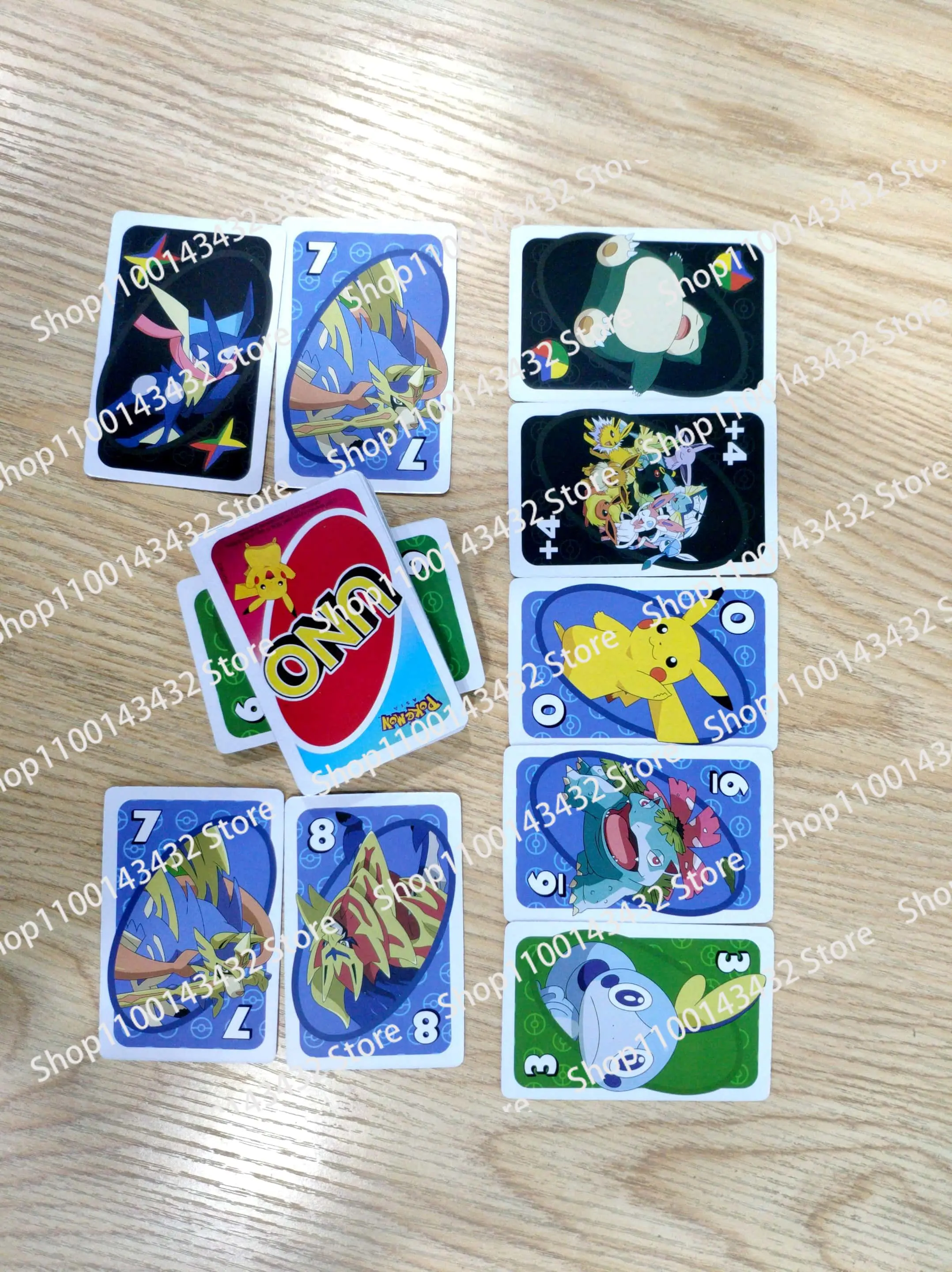 ONE UNO! ! Pokemon Anime Board Games Playing Cards UNO Christmas Card Table Game for Children Adults Kid Birthday Gift Toy