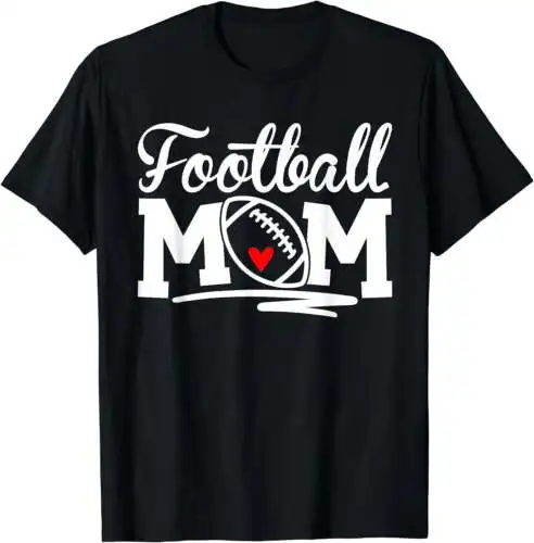 Football Mom Leopard Football Love Football Player T-Shirt