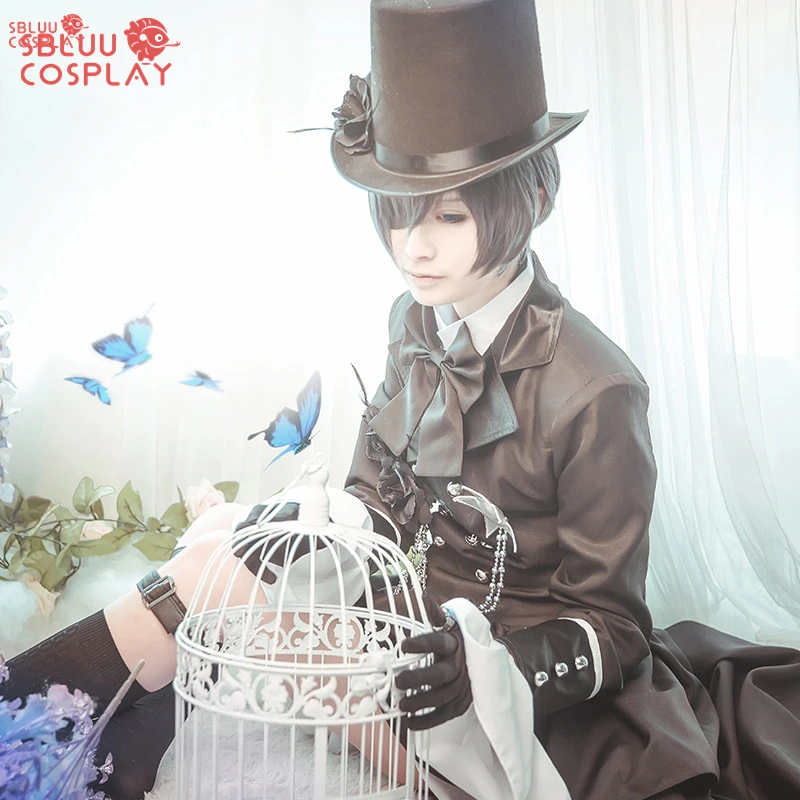 SBluuCosplay disfraz de Anime Black Butler para mujer, traje de fiesta de lujo, Ciel Phantomhive, Cotume, Kuroshitsuji, Halloween