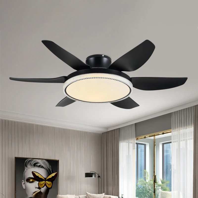 SOFEINA Fan Light Nordic LED Ceiling Fan Light Modern Minimalist Restaurant, Living Room, Bedroom Commercial Electric Fan