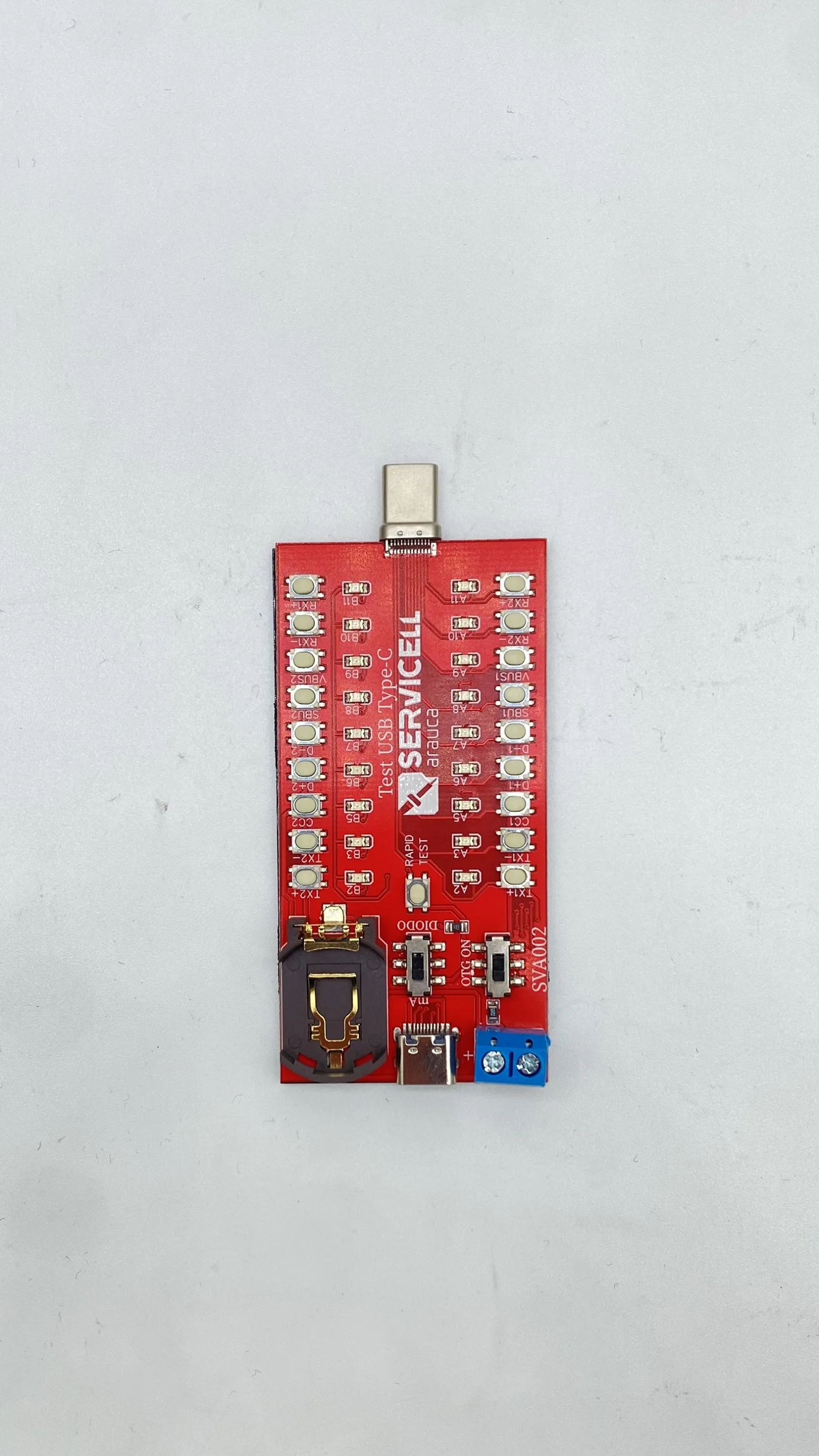 Servicell-aracua Dock Test tipo C per iPhone avanzato e dispositivi Android di fascia alta strumento diagnostico LED integrato continuo