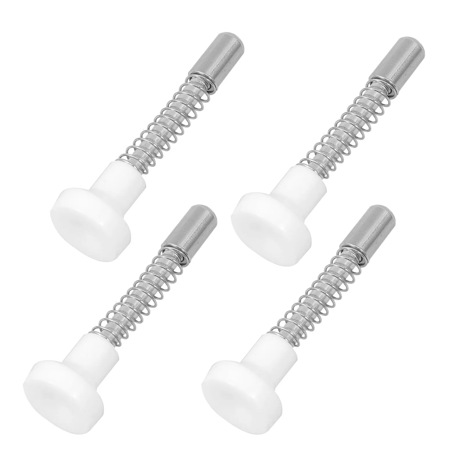 4Pcs Baby Bed Adjustment Rods Spring Loaded Latch Pins Crib Hardware Fittings Replacement Mini Crib Latch Pins Safety Nursery
