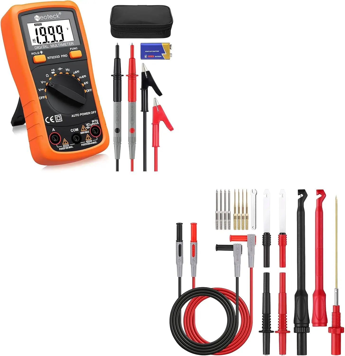 

Цифровой мультиметр с автоматическим определением диапазона + тестовые выводы