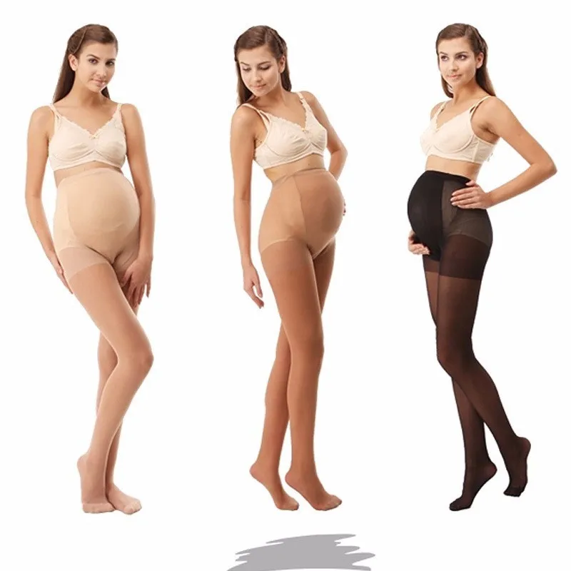 

Emotion Moms Summer Maternity Pantyhose 15D Pregnant Hosiery Thin Plus Size Tights And Stockings