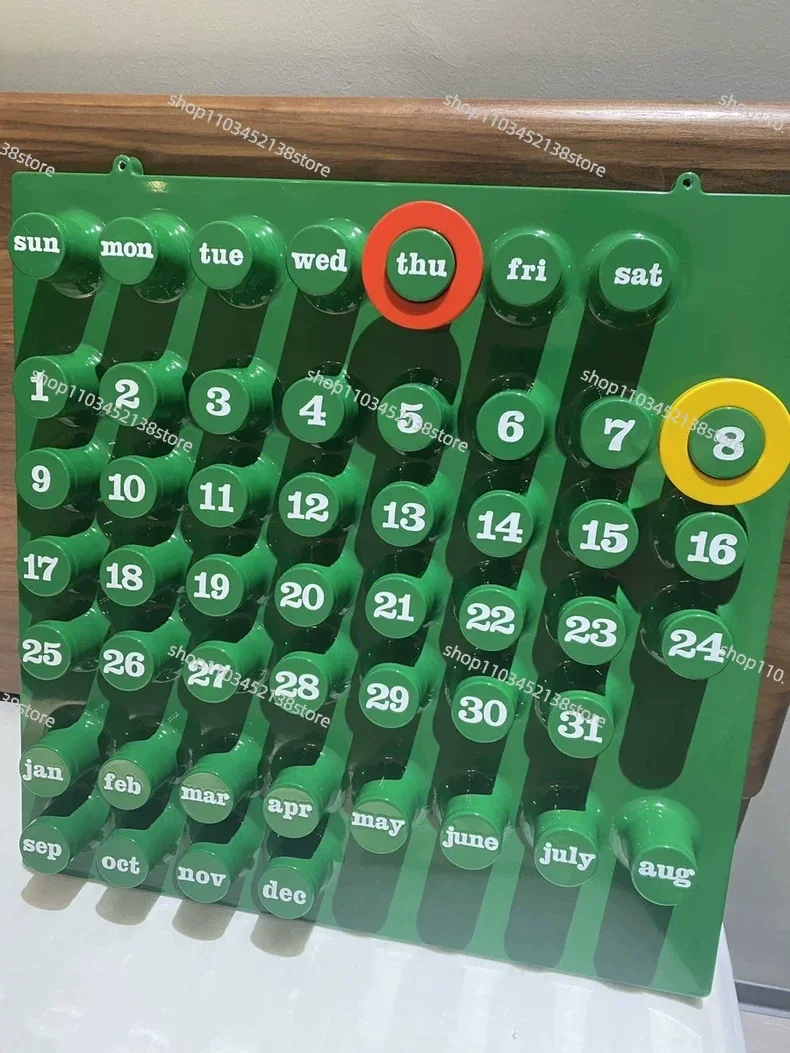 

Ретро креативный вечный календарь украшение дома орнамент реквизит для съемки ультратонкий пластиковый фон реквизит