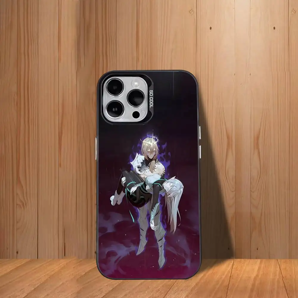 حافظة هاتف B-Beginning After End لهاتف iPhone 17,16,15,14,13,12,11,Mini,Pro,SE,MAX غطاء أبيض غير لامع مقاوم للصدمات