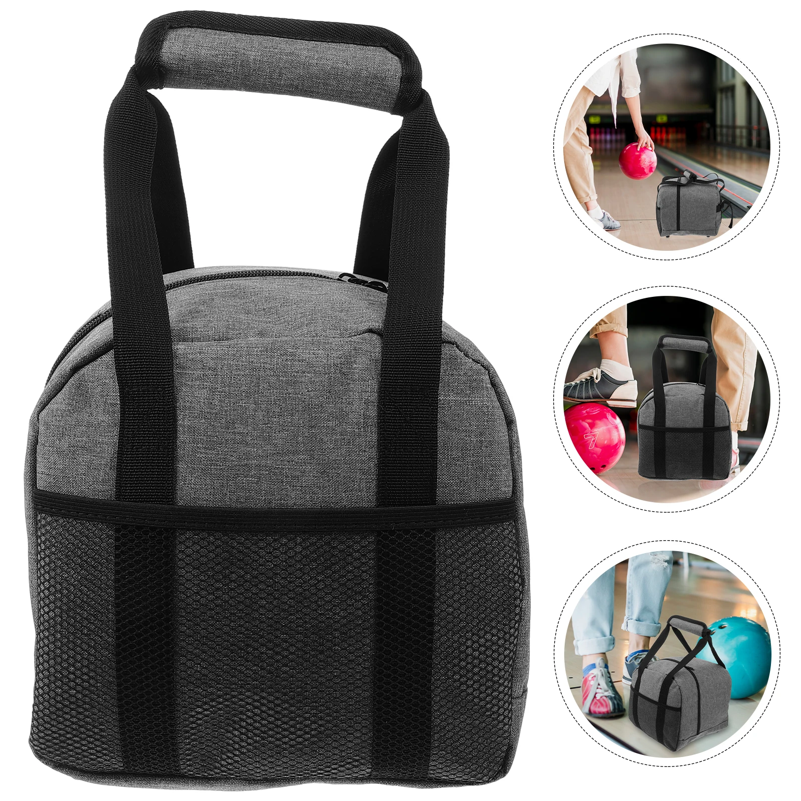 

1pcs Bowling Bag Oxford Cloth Durable Sturdy Breathable Fits Most Balls Great for Gyms Stadiums Holds Soccer Basketball