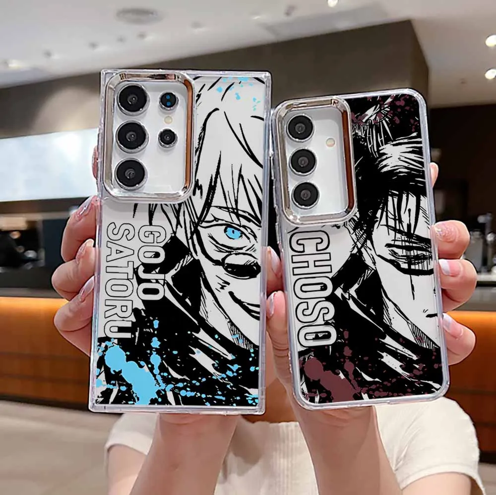 

Jujutsu Kaisen Anime For Samsung S25 EDGE S24 S23 S22 S21 S20 S10 FE Note 20 Ultra Plus Transparent Soft Phone Case