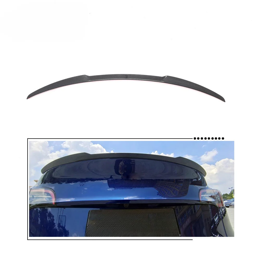 

carbon fiber rear spoiler Rear Trunk Spoiler for Tesla Model Y Sport Utility 4-Door 2019-2021