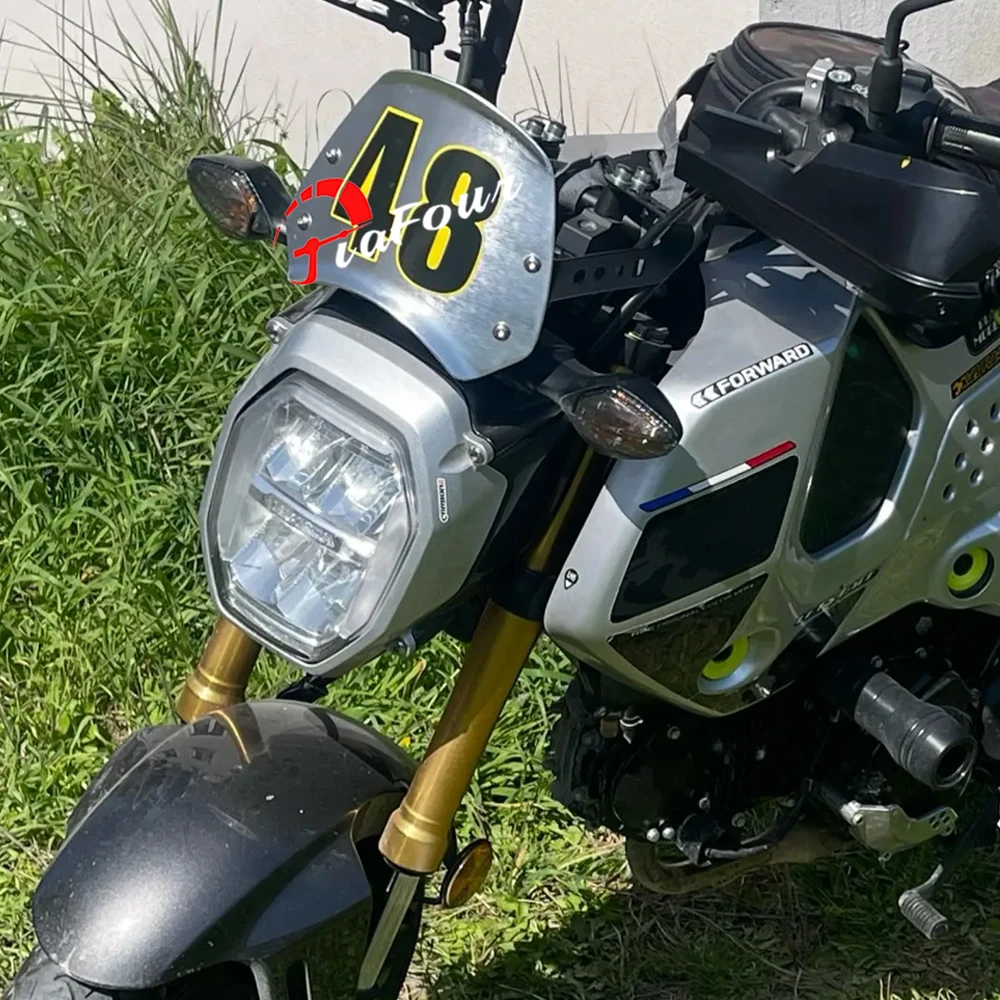 

FIT For Grom 125 MSX 125 2021-2023 JC92 Grom125 MSX125 Motorcycle Windshield Windscreen Visor Wind Screen Deflector Kit