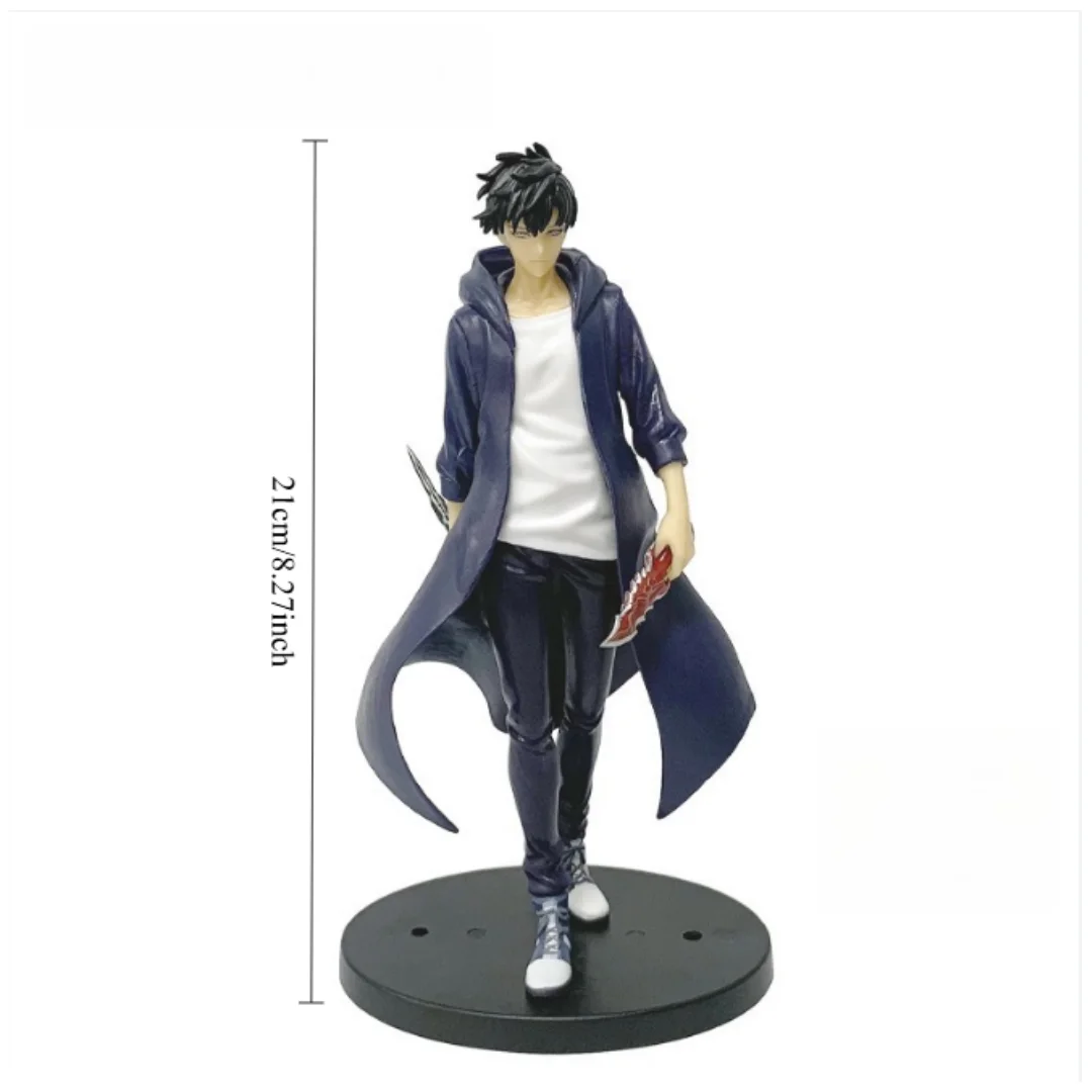 Disponibile Livellamento solista (versione anime) Figura -Sung Jinwoo Action Figure 21 cm PVC Raccogliere modello Figura Display Regalo per bambini