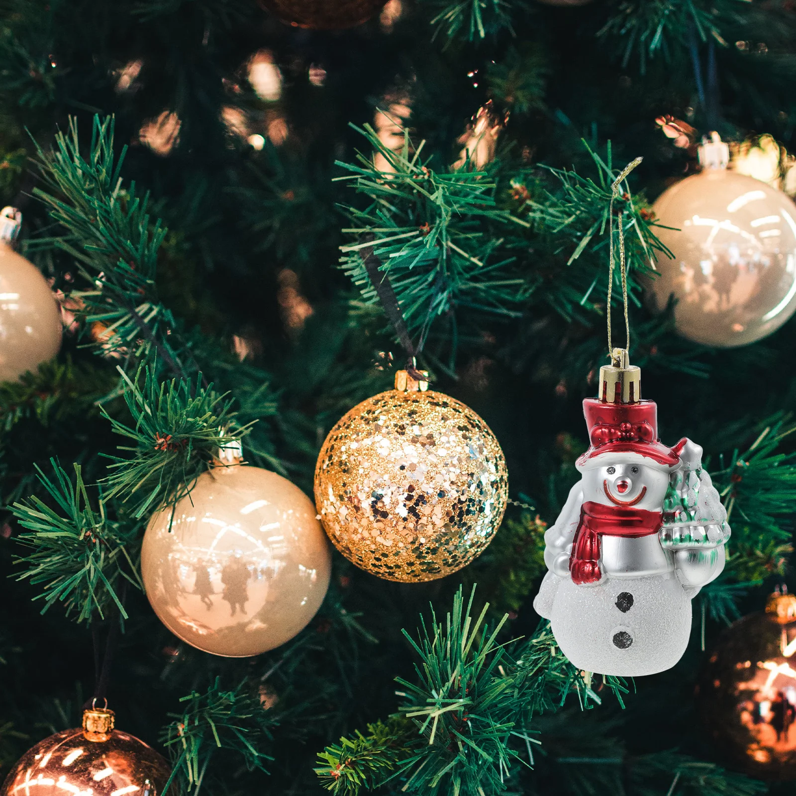 

4 Pcs Pendant Ornaments Snowman Hanging Valentine's Day Decoration Tag Artworks Decorative Pendants