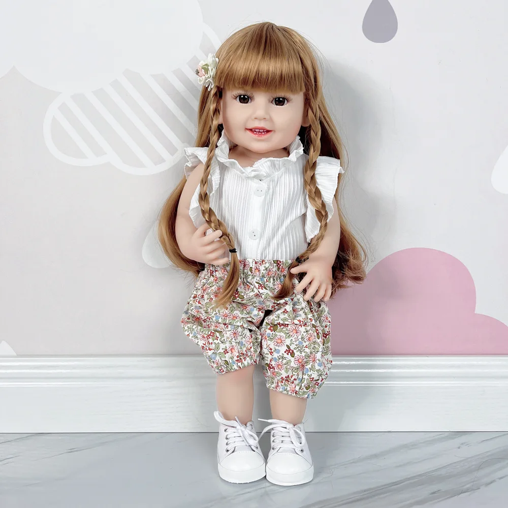 

Reborn Baby Silicone Full Body Finished Girl Dolls Newborn Already Painted Doll Toy Silicone Vinyl Handmade Gift Children Toys