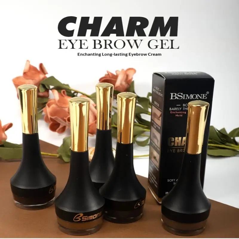BSIMONE 5g Long-lasting Air-cushion Dye Brows Gel Brown Black Eyebrow Cream Enhancers Waterproof Tinted Makeup Liquid Eyebrows