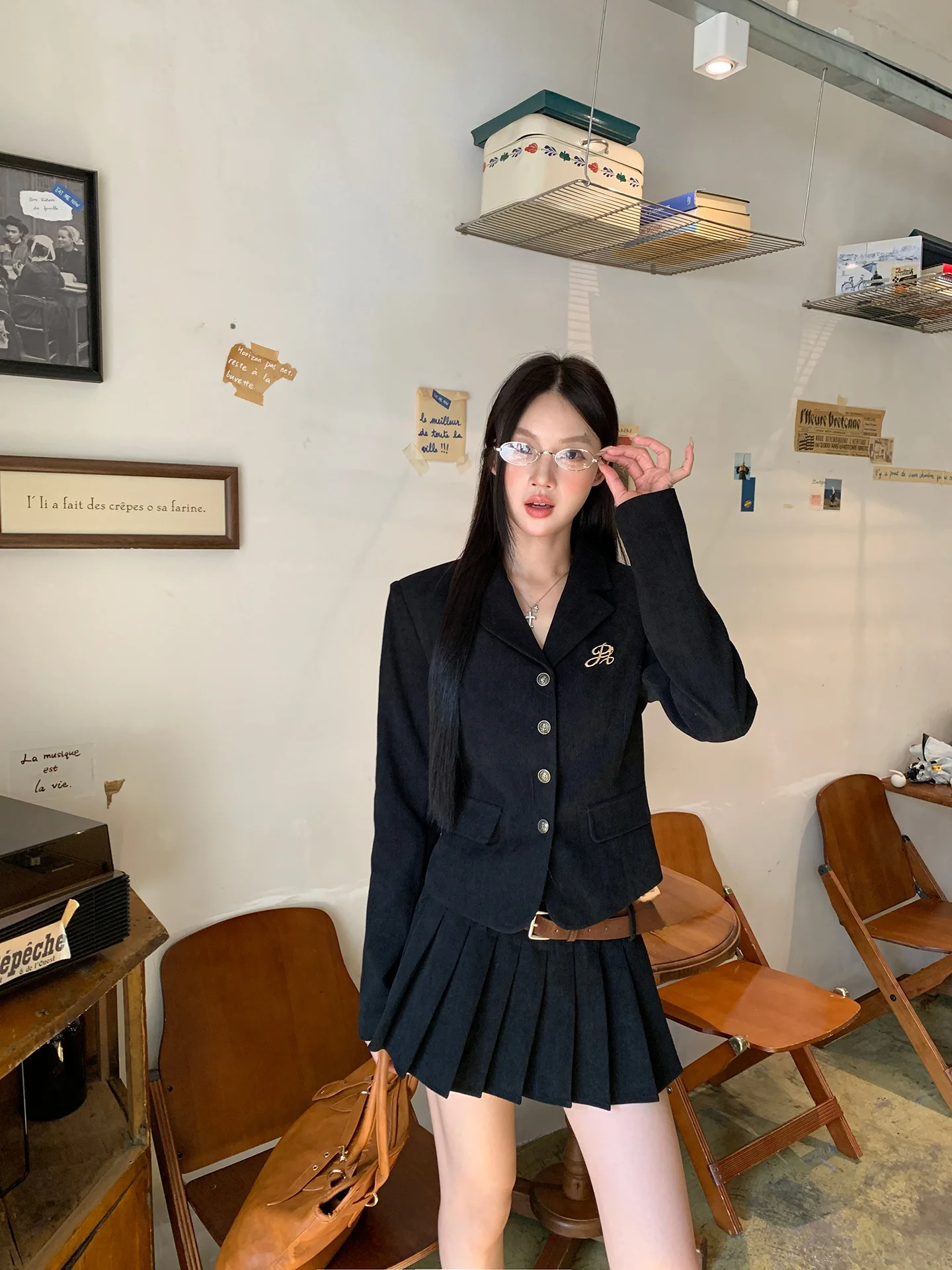 

Important Ocns ort Bla, женская куртка, осень 2023, новая корейская система Sle, теплая прямая трубка для поездок на работу, pe