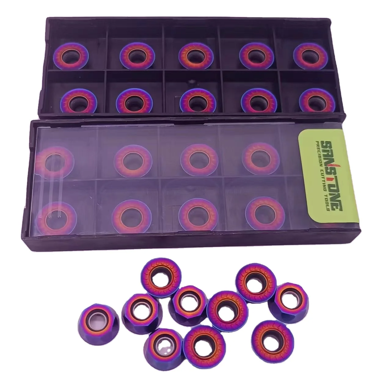 

RPMT10T3MO RPMT08T2MO Цветная карбидная вставка Nano Bule RPMT204MOE JS Станок с ЧПУ RPMT1204 Токарный станок Фрезерные лезвия RPMT