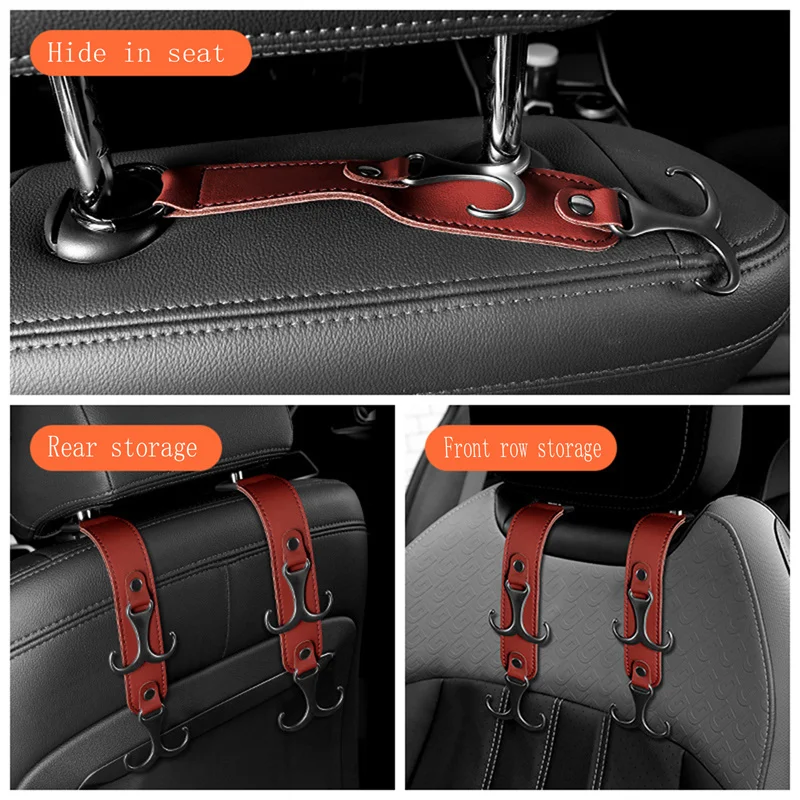 Car With Hidden Hook Seat Back Multi-functional Items In The Car Hook Headrest Seat Back Car Small Hook Accessories