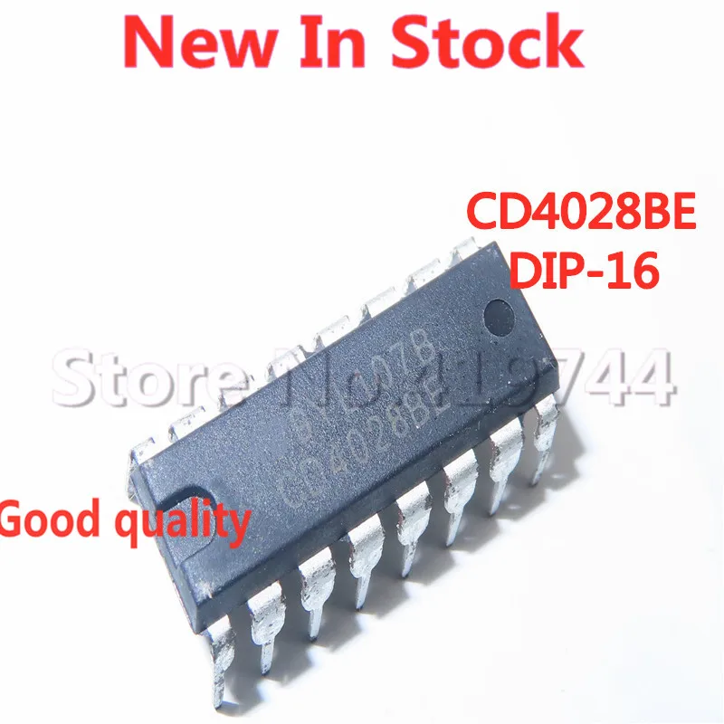 5PCS/LOT CD4028BE CD4028 DIP-16 Decimal Decoder Chip In Stock NEW original IC