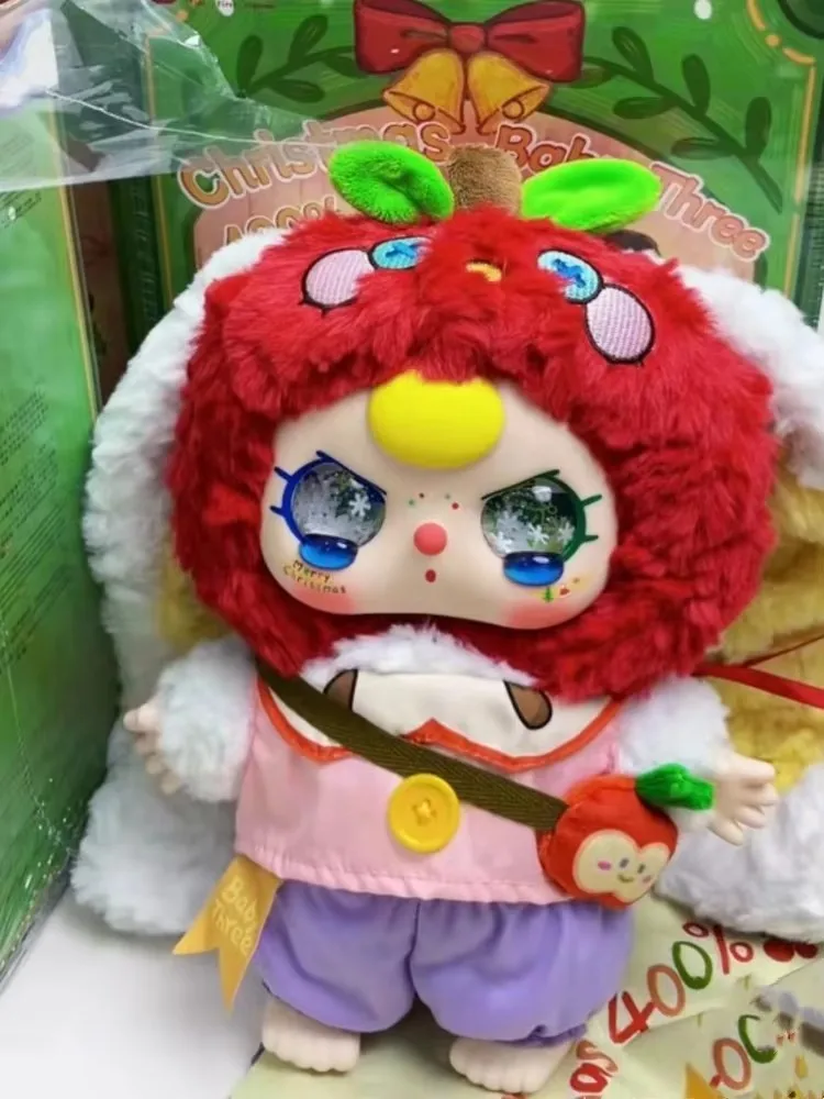 

Baby Three 400% Merry Christmas Series Vinyl Face Blind Box Doll Toys Kawaii Figures Mystery Box Cute Model Dolls Surprise Gift