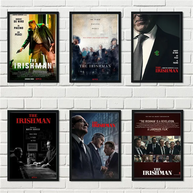 The Irishman Movie Martin Scorsese, Print Art Canvas Poster,Living Room Decor, Home Wall Picture