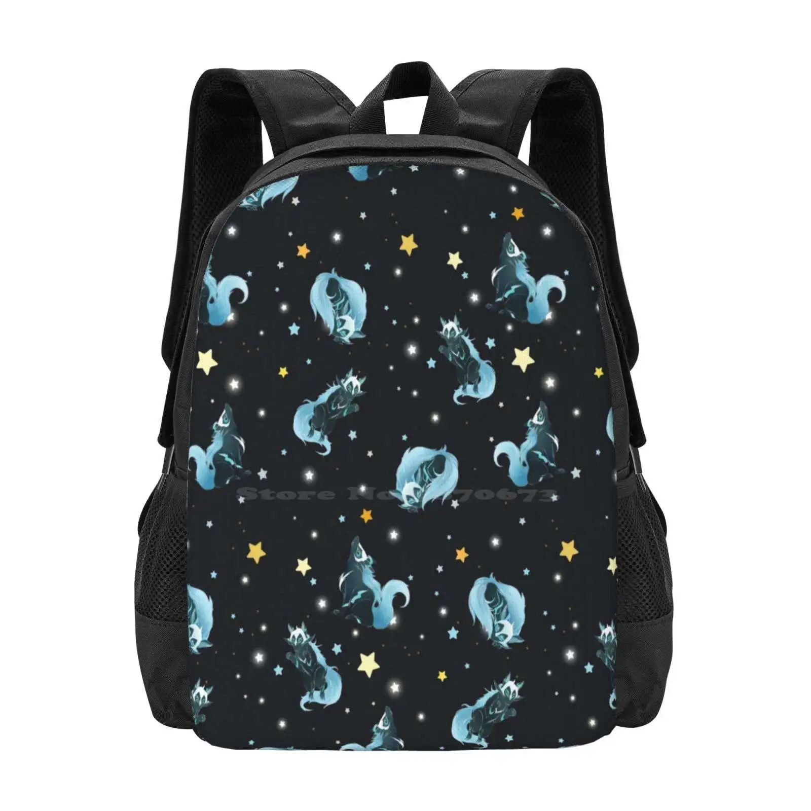 Cosmic Wolf School Bags For Teenage Girls Laptop Travel Bags Cosmic Wolf Voltron Legendary Keith Kogane Cosmos Stars Animals