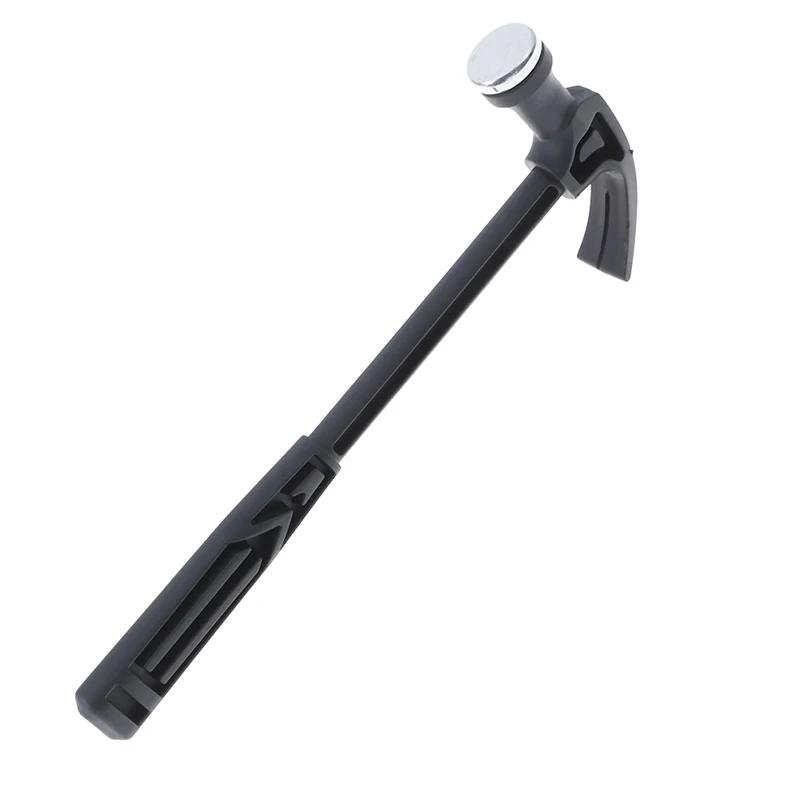 Household Black Multifunctional Plastic Handle Mini Claw Hammer Woodworking Metalworking Nail Puncher Metal Hammer Tool