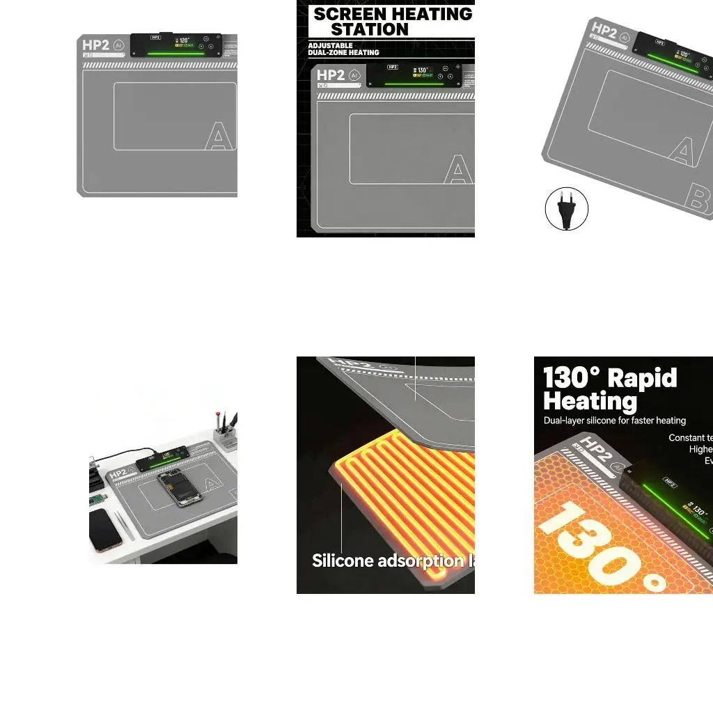  Universal LCD Screen Repair Heating Pad Separator Plate For Mobile Devices and Tablet Repair Screen Disassembly