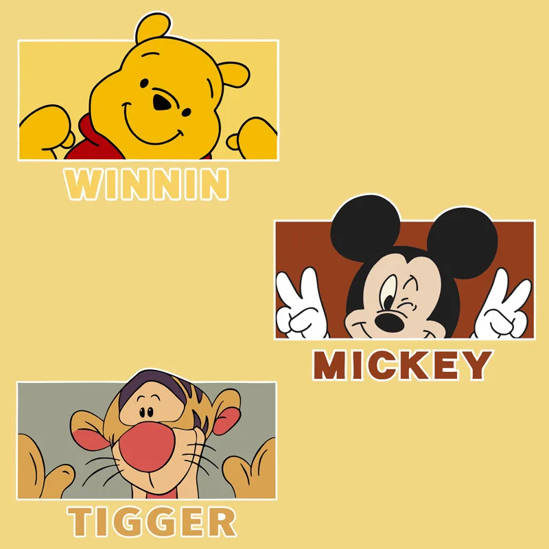 

Disney Winnie Cartoon Car Sticker Waterproof Vinyl Car Decal Kawaii Car Decoration Winnie Tigger Mickey for Vehicle SUV Window