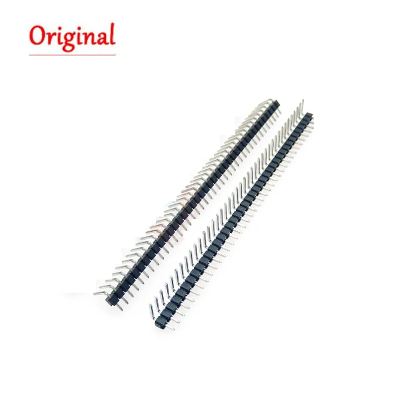 5pcs 1x40 2X40 40Pin 80PIN 2.0mm right Angle single row Pin head male 90 degree Pin connector Double row pin