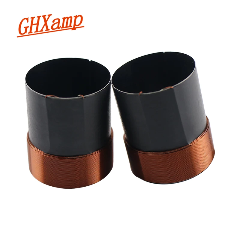 GHXAMP 35.5mm Bass Voice Coil Four-Layer Coil Woofer Black Aluminum Skeleton 2Pcs