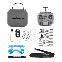 New RadioMaster Boxer Transparent ExpressLRS 2.4G 16ch Hall Gimbal Transmitter Remote Controller Mode2 Left Hand Throttle