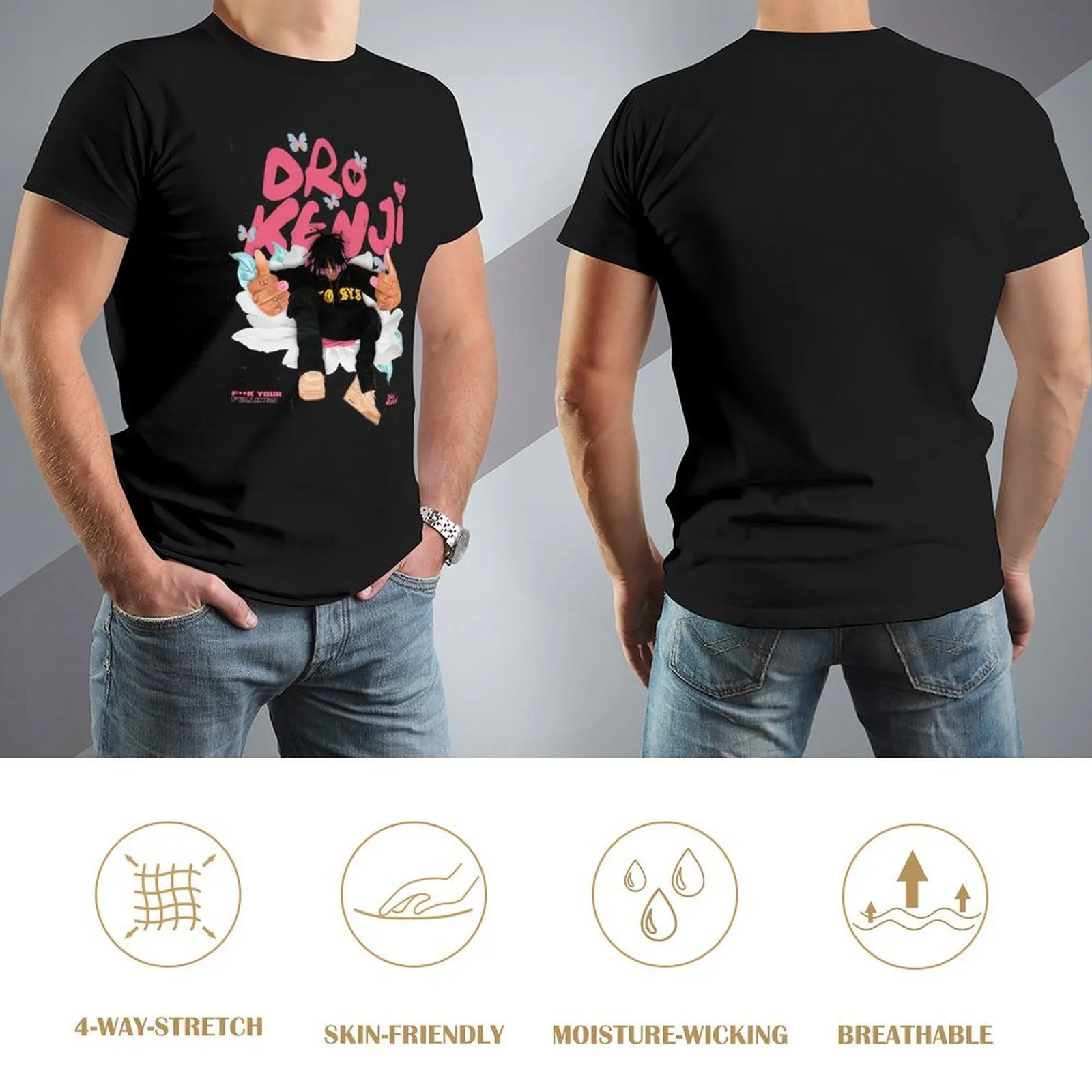 T-shirt Dro Kenji Merch pour hommes, chemises de créateurs, t-shirt surdimensionné, mode masculine