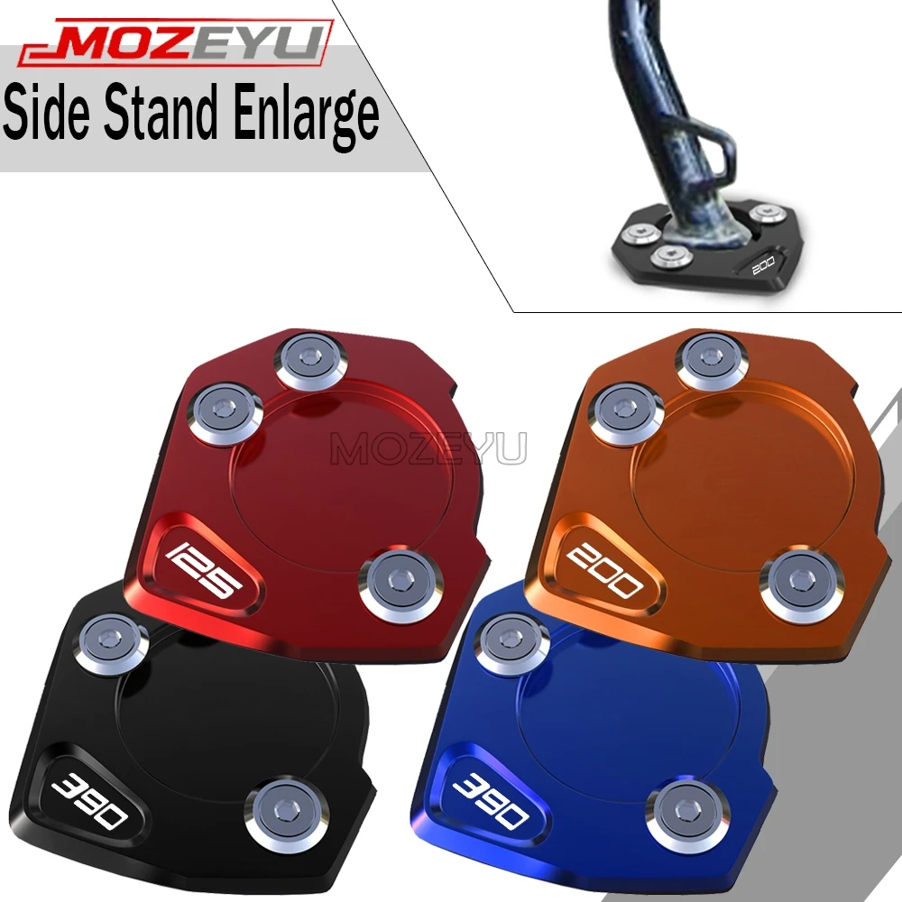 For 690 Duke ENDURO / R Duke690 R 690 SMC / R Motorcycle CNC Aluminum Side Stand Enlarger Plate Kickstand Support Extension