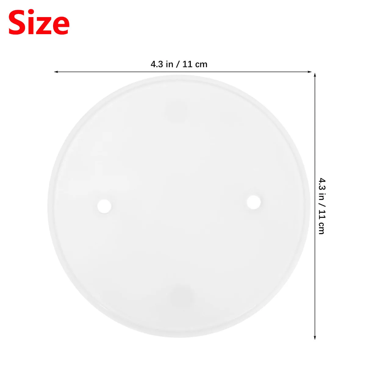 10Pc White Electrical Ceiling Hole Cover Round Covering Plates Circular Ceiling Blank Up Covers Flat Blank Plate Round Box Cover