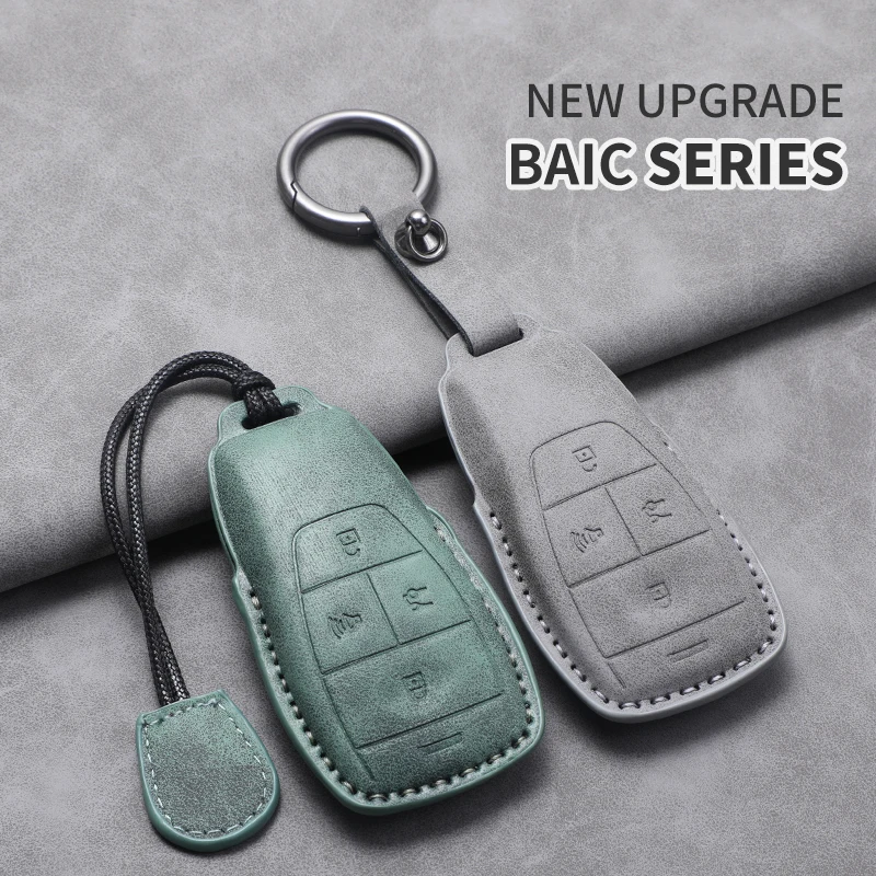 Car Key Case Cover For BAIC Beijing X7 BJ40 Senova D50 D70 X55 X65 EU5 EU7 Car Key Shell Accessories Key Protection Cover