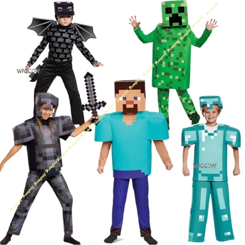 أزياء تنكرية للأولاد والأطفال M I ملابس خضراء جديدة باللون الرمادي نيسيي للأطفال St e Ve أداء شخصية عيد الميلاد والهالوين #2