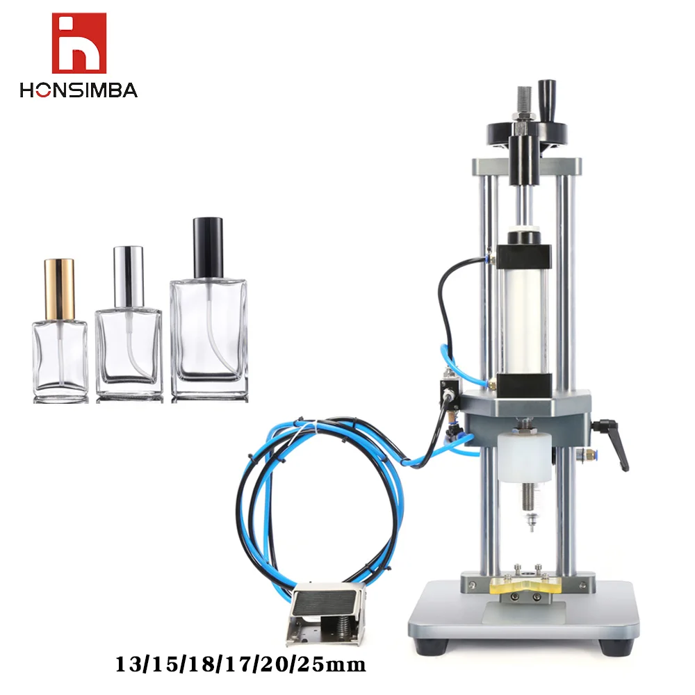 Semi-Automatic Capping Machine Suitable for Perfume Bottles,Small Pneumatic Beer Bottle Capping Machine