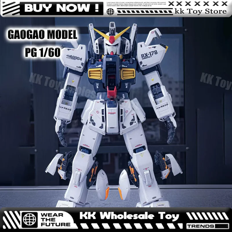 

In Stock GAOGAO 1/60 PG RX-178 Mk II Titans Assembly Model Kits Plastic skeleton Anime Action Figure Robot Plastic Model Toys
