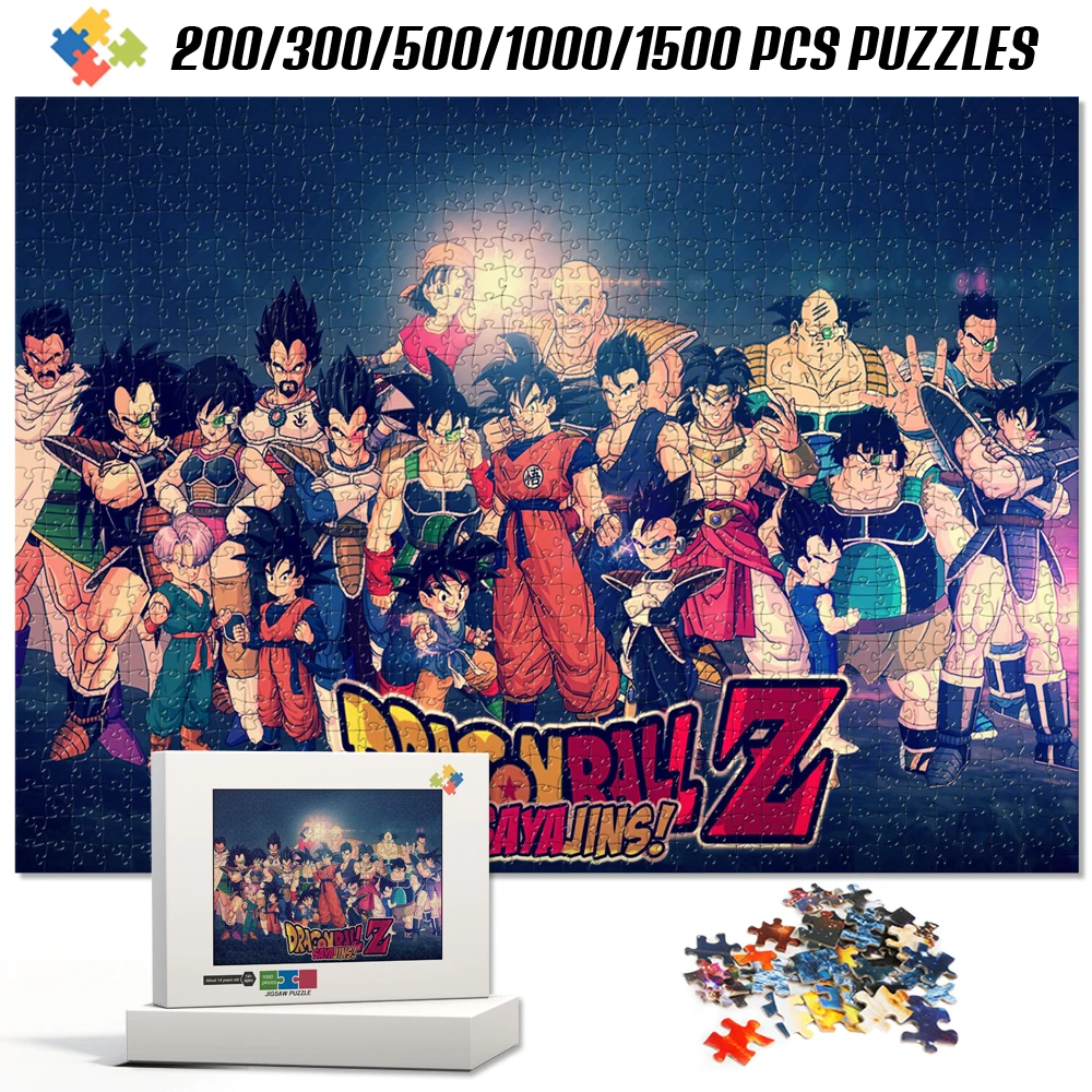 ドラゴンボール-z-全サイヤ人キャラクター-ジグソーパズル-大人のための頭の体操パズル-楽しいモンテッソーリ教育玩具-テーブルゲーム