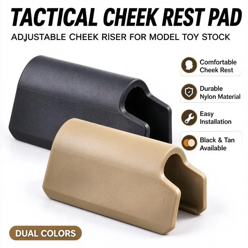 Model Upgrade Parts, Nylon Cheek Rest Pad Adjustable Cheek Riser For Model Toy Stock Modification