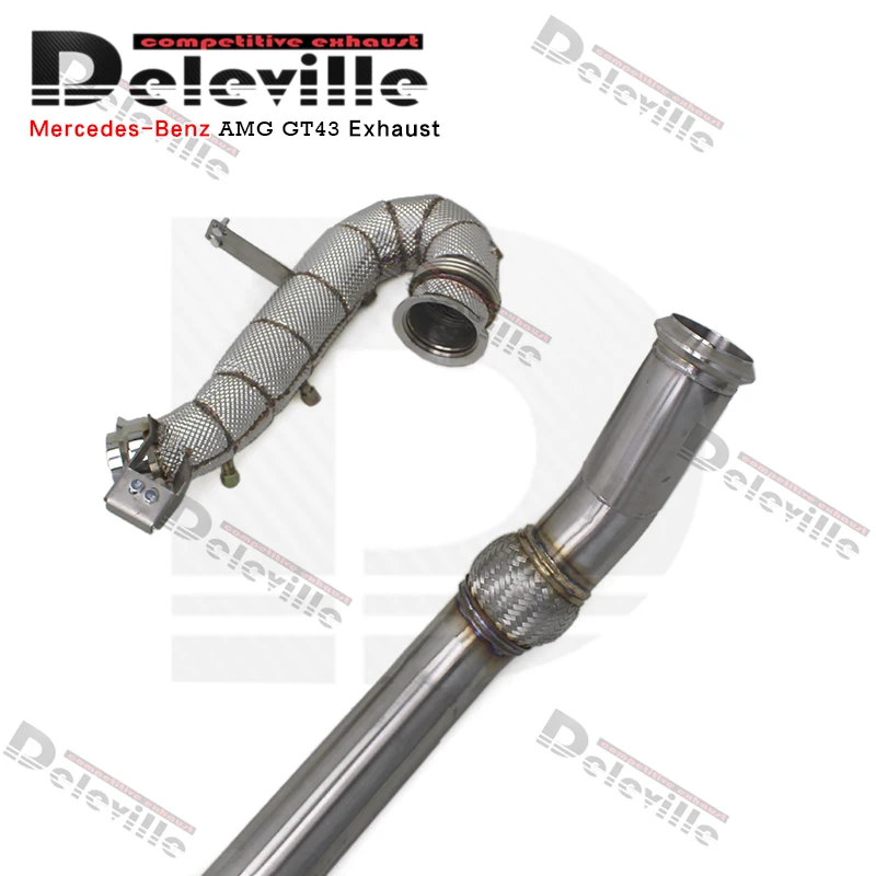 OEM Valve Exhaust System For Mercedes-Benz AMG GT43 3.0T 2019-2023 Stainless Steel Catback Pipes Muffler Straight Downpipe