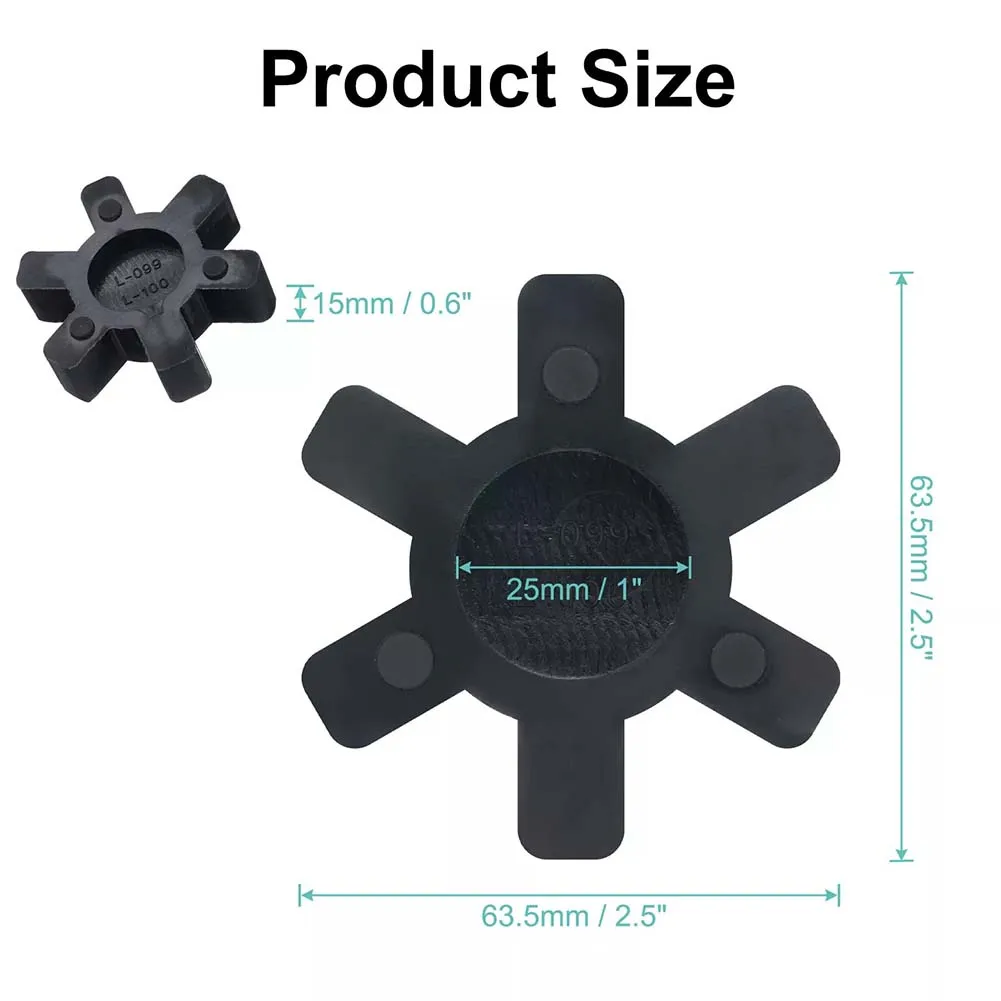 Industrial Applications L-Jaw Coupling Insert Urethane Jaw Insert Efficient Power Transmission Enhanced Stability