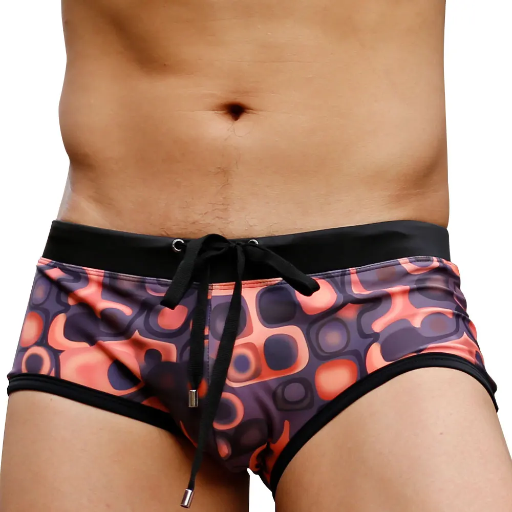 Men's Swim Briefs Sexy Swimming Short Water Sport Beach Pants Swimsuit Brown Swimwear Sexy Male Suilt Surfing Swim Wear