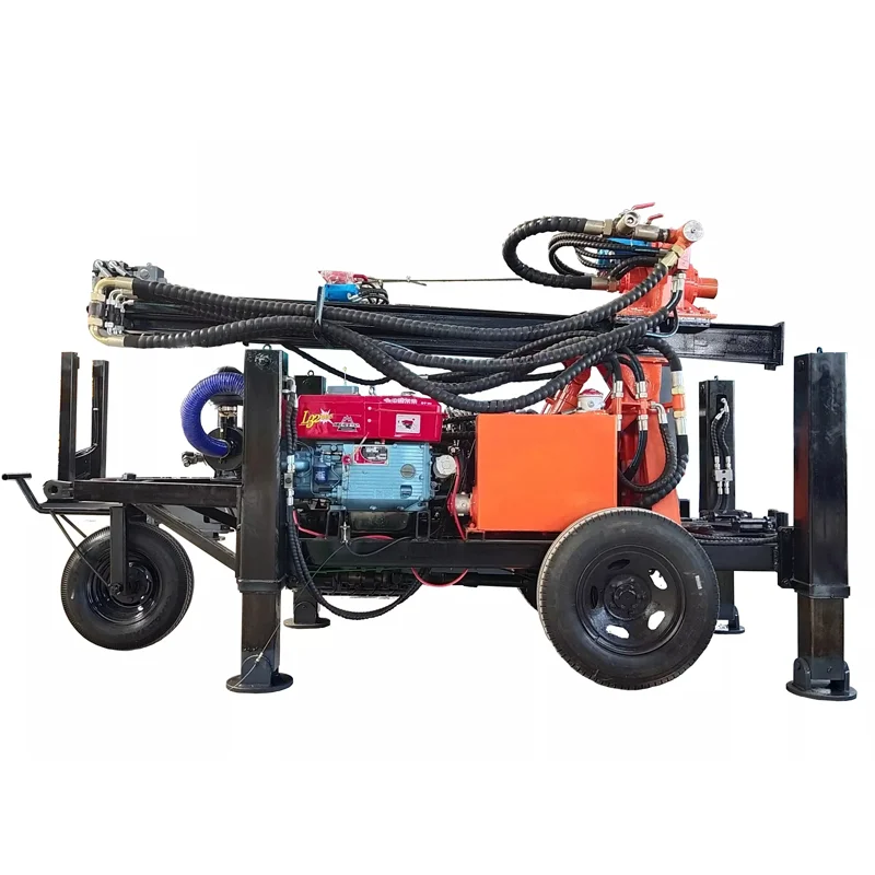 Jinggeng Agricultural Widely Using OEM Factory Energy & Mining Small Trailer For Machine 100m 150m 200m Water Well Drilling Rig