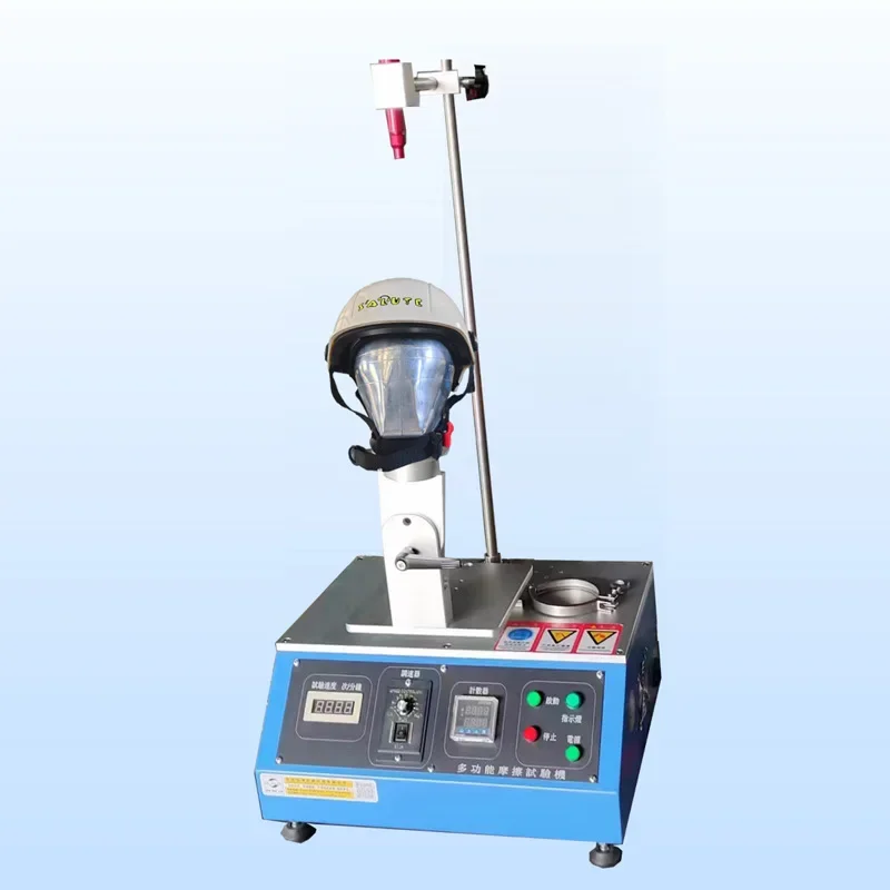 Sports helmet logo solvent resistance tester