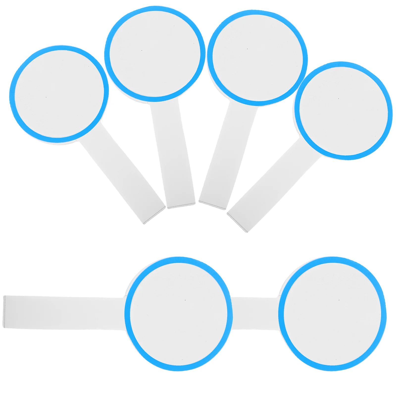 Tableau de score rond pour étudiants, 6 pièces, Mini tableaux blancs, fournitures de bureau et ordinateurs portables stationnaires