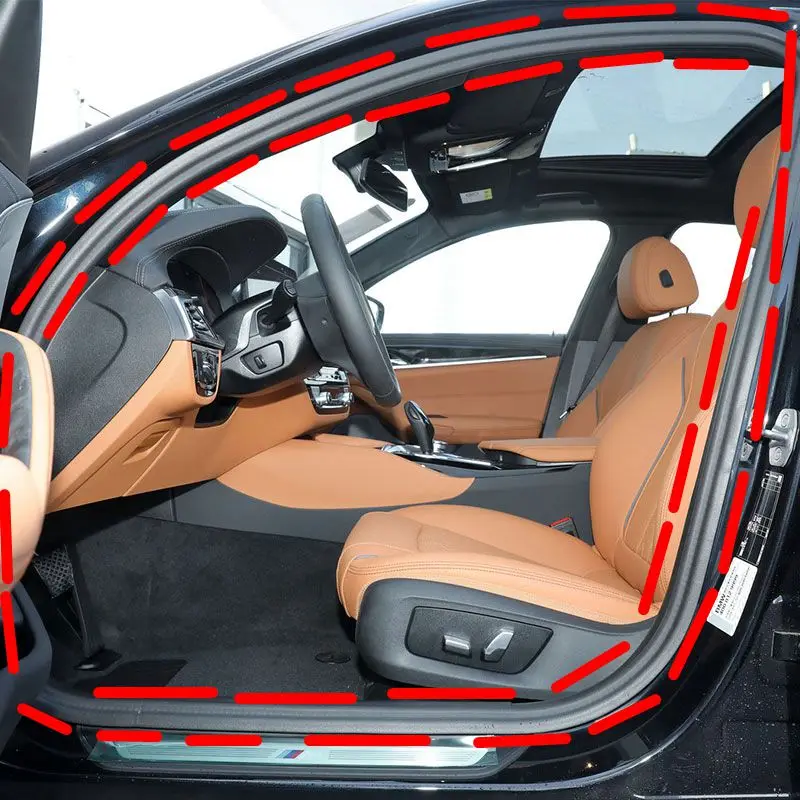 For  5 Series F18 F10 E60 520 525 530 528 523 Door Frame Weatherstrip Body Waterproof Rubber Strip