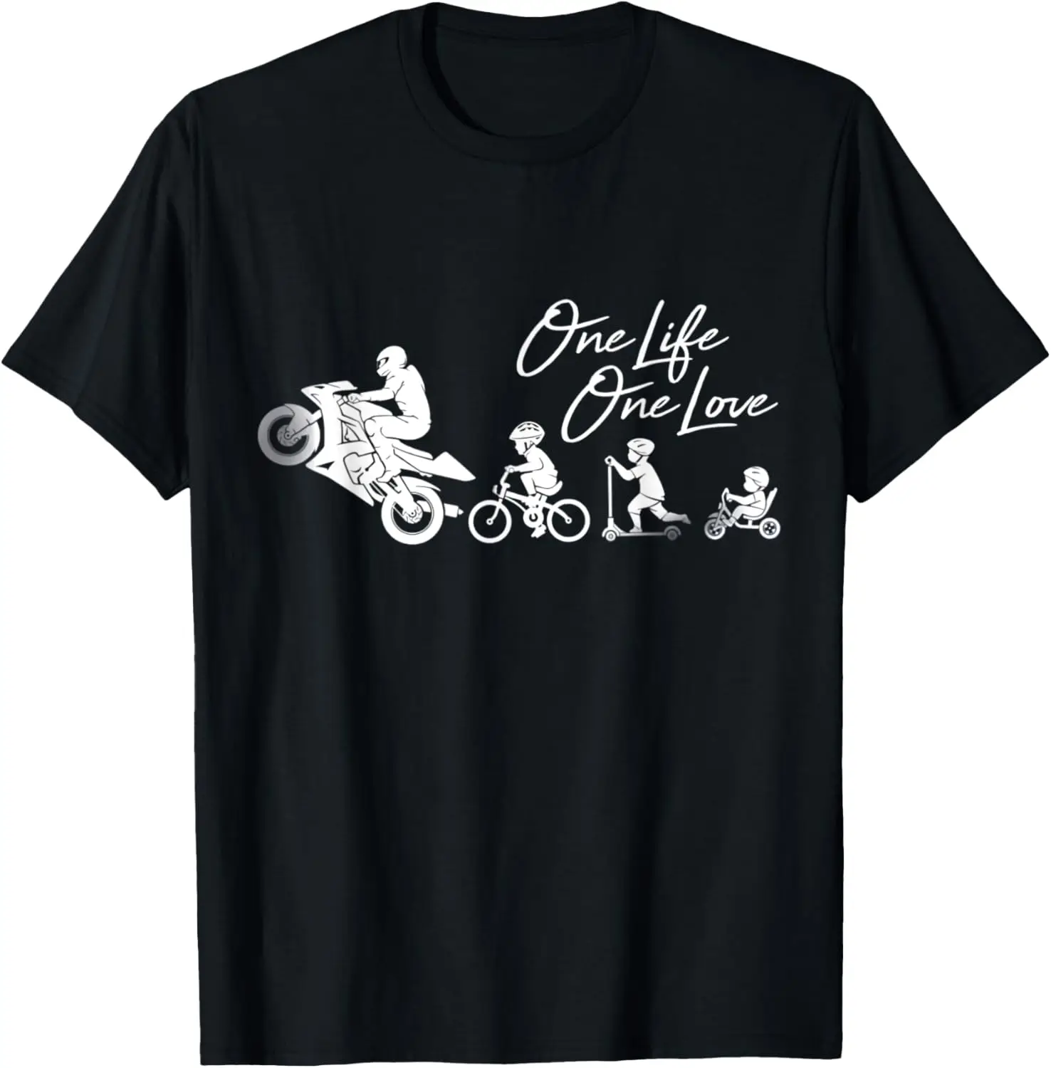 

One Life One Love Motorcycle Gift Ideas T-Shirt
